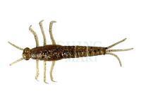 Przynęty gumowe 3D PVC Mayfly 5cm - Brown Glitter