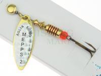 Błystka Mepps Aglia Long Rainbo #2 | 7g - Złota / Srebrna