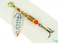 Błystka obrotowa Mepps Aglia Long Rainbo Miedziana / Srebrna #2 7g