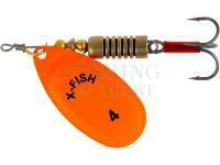 Błystka X-Fish Stark #4 9.5g - Nikel UV orange