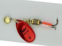 Błystki obrotówka Mepps Aglia Platium Red #2 | 4.5g