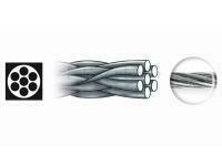 Przypony Dragon Surfstrand 1x7 Clear Silver A.F.W. 15cm 9kg
