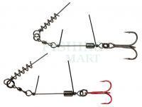 Dozbrojki Savage Gear SS Corkscrew Stingers 3g SGY 1X #2/0 35kg | 2pcs: 1x RED + 1x BN