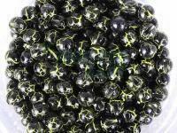 Główki wolframowe Hends Tungsten Plus Marbre 2.3mm - BLACK / UV FLUO YELLOW
