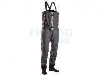 Wodery Guideline HD Sonic Zip Wader Graphite/Charcoal - L