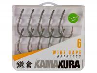 Korda Haczyki Kamakura Wide Gape Barbless Hooks