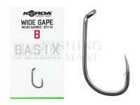 Hooks Korda Basix Wide Gape Barbed - #8