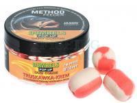 Jaxon Dumbels Duo Color Pop-Up Method Feeder 30g 8/10mm - Truskawka-krem