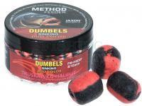 Jaxon Dumbels Duo Color Sinking Method Feeder 50g 8/10mm - Truskawka -halibut
