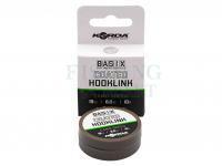 Braided line Korda Basix Coated Hooklink Camo Green 10m 18lb 8.2kg