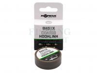 Braided line Korda Basix Coated Hooklink Camo Green 10m 25lb 11.3kg