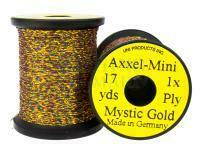 Lameta pleciona Uni Axxel-Mini Flash Tinsel Flash 1 Strand 17 yds - Mystic Gold