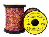 Lameta pleciona Uni Axxel-Mini Flash Tinsel Flash 1 Strand 17 yds - Mystic Red
