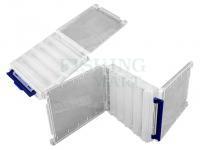 Pudełko dwustronne Meiho Reversible 140 Two Sided Plastic Lure Case - Clear