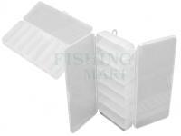 Pudełko dwustronne Meiho Reversible 85  Two Sided Plastic Lure Case - Clear