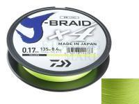 Plecionka Daiwa J-Braid X4 Yellow 270m 0.19mm