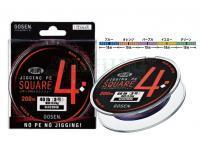 Gosen Braided lines Jigging PE Square 4 Braid