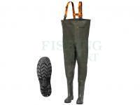 Wodery z butami Prologic Avenger Chest Waders Green Cleated - M | EU: 40/41 UK: 6/7