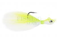 Przynęta Mustad Big Eye Bucktail Jig 7g  1/4oz - Chartreuse-White