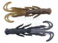 Soft Baits X Zone Lures Scented Stealth Creature 2.75" 7cm - Black Blue Flake/Green Pumpkin Laminate