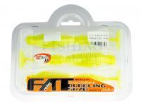 Soft Baits Reins Fat Bubbling Shad 6 inch - 129 Glow Chart Silver