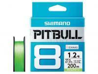 Plecionka Shimano Pitbull PE 8 Lime Green 150m #1.2