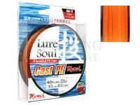 Braided line Momoi LURE SOUL CAST P.E. Orange 0.14mm 150m