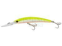 Hard Lure Yo-zuri Crystal Minnow Deep Diver 110mm 16g | 4-3/8 inch 9/16 oz - Chartreuse (R1135-HCL)