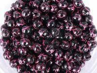 Główki wolframowe Hends Tungsten Plus Marbre 3.8mm - BLACK / UV FLUO PINK