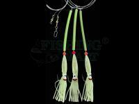 Zestaw morski Dega Sea Rig 3 UV Octopus Side Arms 13cm Size 7/0 - Luminous