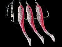 Zestaw morski Dega Soft Bait Fish-Rig 3 arms - red/glitter