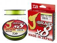 Braided line Daiwa J-Braid Grand X8 Chartreuse 270m 0.24mm