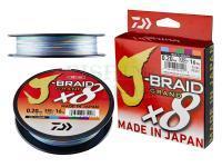 Braided line Daiwa Braided line Daiwa J-Braid Grand X8 - multi-color 300m 0.10mm