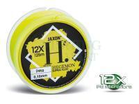 Braided line Jaxon Hegemon Supra 12X Fluo Yellow 125m 0.10mm 8kg