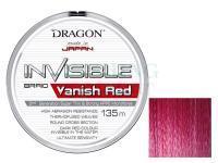 Braided line Dragon Invisible Vanish Red 135m 0.08mm