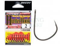 Hooks Decoy Hunter Hook Worm 16 Mat Black - #1/0