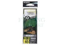 Hooks with leaders Method Feeder FD-12 Pellet Band #10 0.20 mm