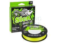 Braided line Berkley Sick Braid X8 - BSKBFS8-FLG BK SICK BRD FL GRN - Flame Green 150m 0.10mm