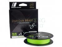 Plecionka MajorCraft Dangan Braid X 8 PE-Line Green 150m #1.5 30lb