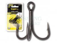 Treble Hooks Black Cat DG Coating 5pcs #4/0