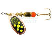 Spinner Mepps Black Fury Copper / Chartreuse Dots - #2 | 4.50g