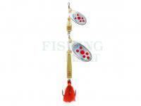 Spinner Jenzi Phantom-F Tandem 14g - Silver Red Dots