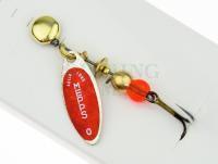 Spinner Mepps Aglia Long Redbo #0 | 2.5g - Silver / Red