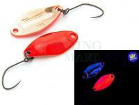 Trout Spoon Nories Masukuroto Weeper 1.5g 23mm - #001 (Fluo-Red / Gold)