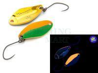 Trout Spoon Nories Masukuroto Weeper 1.5g 23mm - #045 (Orange-Green / Gold)