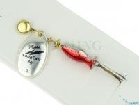 Spinner Mepps Aglia LongCast #2 8g - Silver / Red