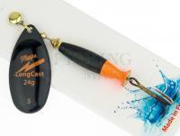 Błystka obrotowa Mepps Aglia LongCast #5 24g - Black / Orange