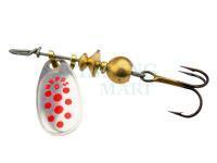 Spinner Mepps Comet Decorees #0 2g - Silver/Red Dots