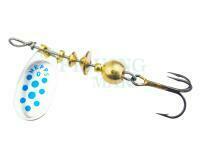 Spinner Mepps Comet Decorees #0 2g - Silver/Blue Dots