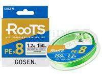 Plecionka Gosen RooTS PE X8 Multipurpose Braided Line Light Green 150m #1.2